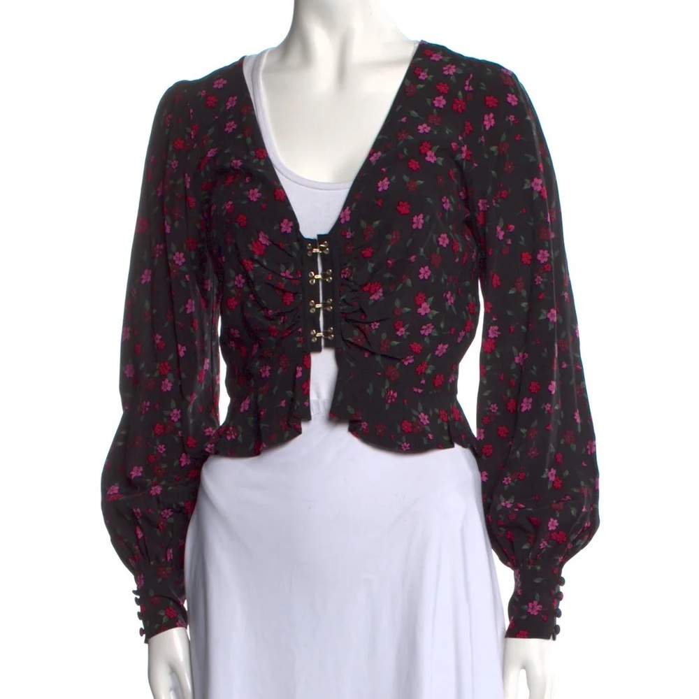 For Love and Lemons Corset long sleeve top